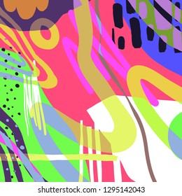 Pattern Background Pop Colourfull Design