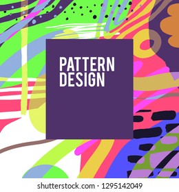 Pattern Background Pop Colourfull Design