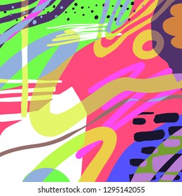 Pattern Background Pop Colourfull Design