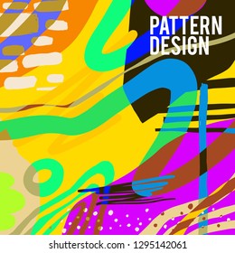 Pattern Background Pop Colourfull Design