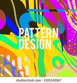 Pattern Background Pop Colourfull Design