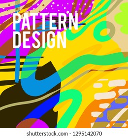 Pattern Background Pop Colourfull Design