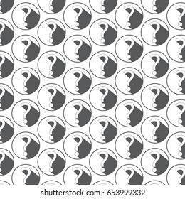 Pattern background Question mark sign icon