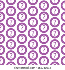 Pattern background Question mark sign icon