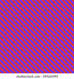 Pattern background recurring oblique stripes of bright red and blue colors.