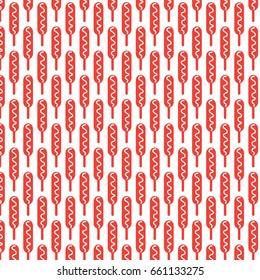 Pattern background sausage hot dog icon