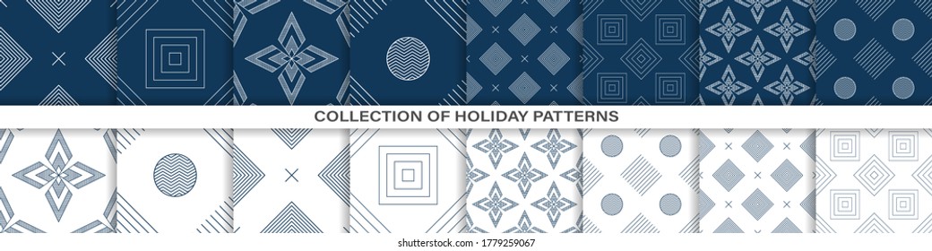 Pattern background. Seamless geometric patterns. Vector illustration