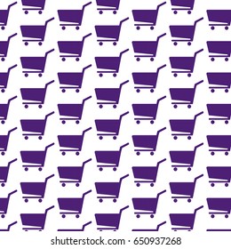 Pattern background shopping cart icon