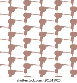 Pattern background of soldering iron on white