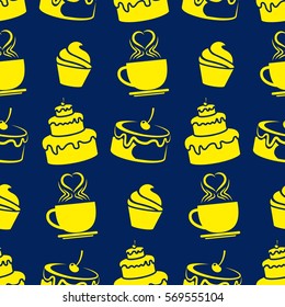 Pattern. Background texture. cakes