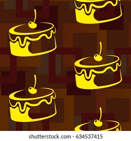 Pattern. Background texture. cakes