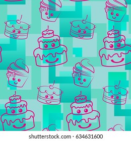 Pattern. Background texture. cakes