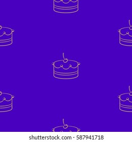Pattern. Background texture. cakes, ice cream, coffee, croissant.