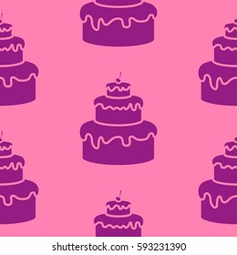 Pattern. Background texture. cakes, ice cream, coffee, croissant.