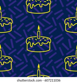 Pattern. Background texture. cakes, ice cream, coffee, croissant.