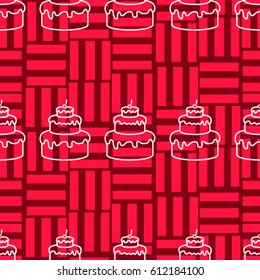 Pattern. Background texture. cakes, ice cream, coffee, croissant.