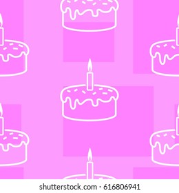 Pattern. Background texture. cakes, ice cream, coffee, croissant.