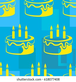 Pattern. Background texture. cakes, ice cream, coffee, croissant.