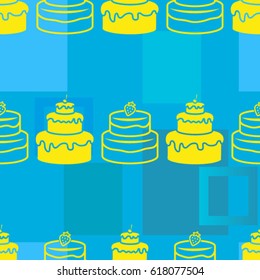Pattern. Background texture. cakes, ice cream, coffee, croissant.