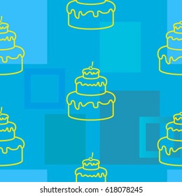 Pattern. Background texture. cakes, ice cream, coffee, croissant.