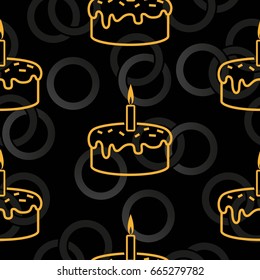 Pattern. Background texture. cakes, ice cream, coffee, croissant.