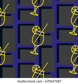 Pattern. Background texture. cakes, ice cream, coffee, croissant.