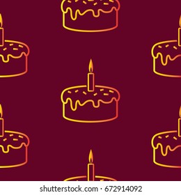 Pattern. Background texture. cakes, ice cream, coffee, croissant.