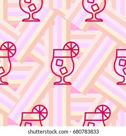 Pattern. Background texture. Cocktail, drink, juice, glass.