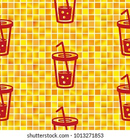 Pattern. Background texture. Cocktail, shake, drink, juice, glass.