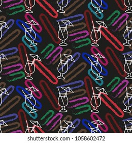 Pattern. Background texture. Cocktail, shake, drink, juice, glass.