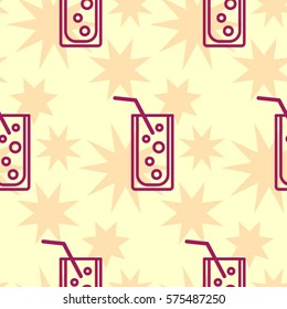 Pattern. Background texture. Cocktail, shake, drink, juice, glass.