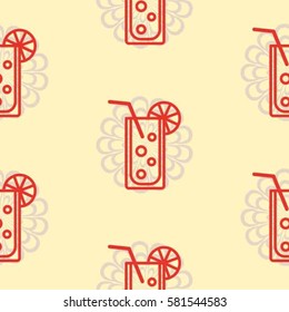Pattern. Background texture. Cocktail, shake, drink, juice, glass.