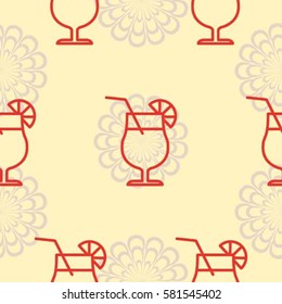 Pattern. Background texture. Cocktail, shake, drink, juice, glass.