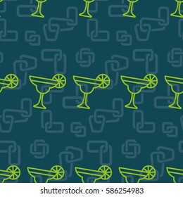 Pattern. Background texture. Cocktail, shake, drink, juice, glass.