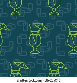 Pattern. Background texture. Cocktail, shake, drink, juice, glass.