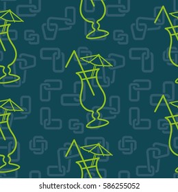 Pattern. Background texture. Cocktail, shake, drink, juice, glass.