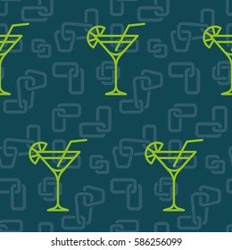 Pattern. Background texture. Cocktail, shake, drink, juice, glass.