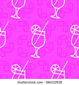 Pattern. Background texture. Cocktail, shake, drink, juice, glass.