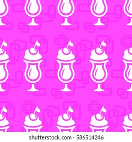 Pattern. Background texture. Cocktail, shake, drink, juice, glass.