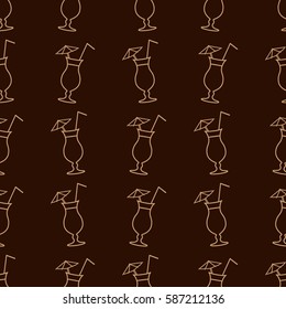 Pattern. Background texture. Cocktail, shake, drink, juice, glass.