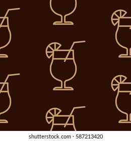 Pattern. Background texture. Cocktail, shake, drink, juice, glass.