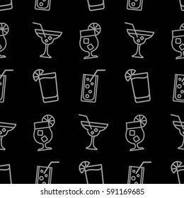Pattern. Background texture. Cocktail, shake, drink, juice, glass.