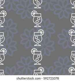 Pattern. Background texture. Cocktail, shake, drink, juice, glass.