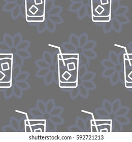 Pattern. Background texture. Cocktail, shake, drink, juice, glass.