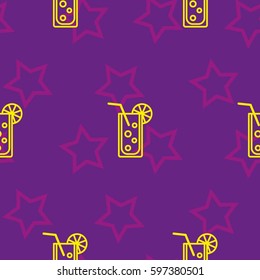 Pattern. Background texture. Cocktail, shake, drink, juice, glass.
