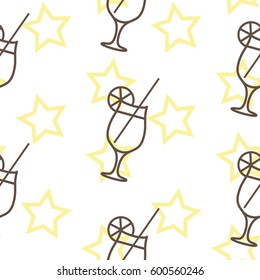Pattern. Background texture. Cocktail, shake, drink, juice, glass.