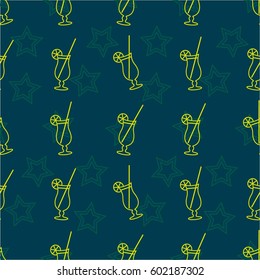 Pattern. Background texture. Cocktail, shake, drink, juice, glass.