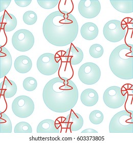 Pattern. Background texture. Cocktail, shake, drink, juice, glass.