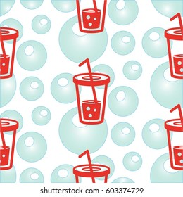 Pattern. Background texture. Cocktail, shake, drink, juice, glass.