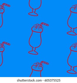 Pattern. Background texture. Cocktail, shake, drink, juice, glass.